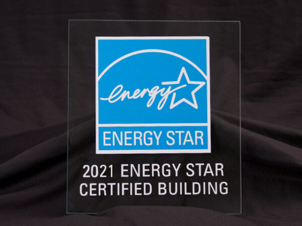 2021 Energy Star Certified Building Glass Plaque