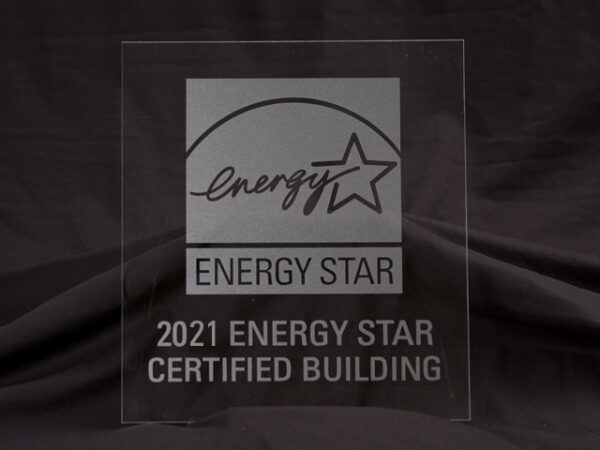 2021 Energy Star Certified Building Frosted Glass Plaque